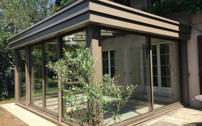Une véranda intemporelle à Meyrin – canton de Genève