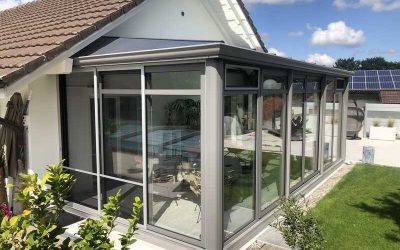 Véranda Energie au style Cottage à Bonnefontaine
