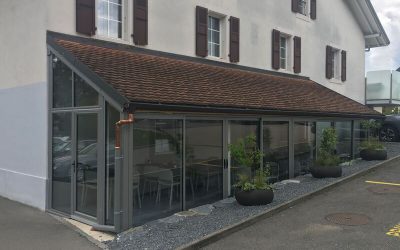 Fermeture de Terrasse pour Tea-Room à Echandens
