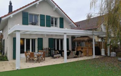 Pergola Xtendbox en L à Genthod